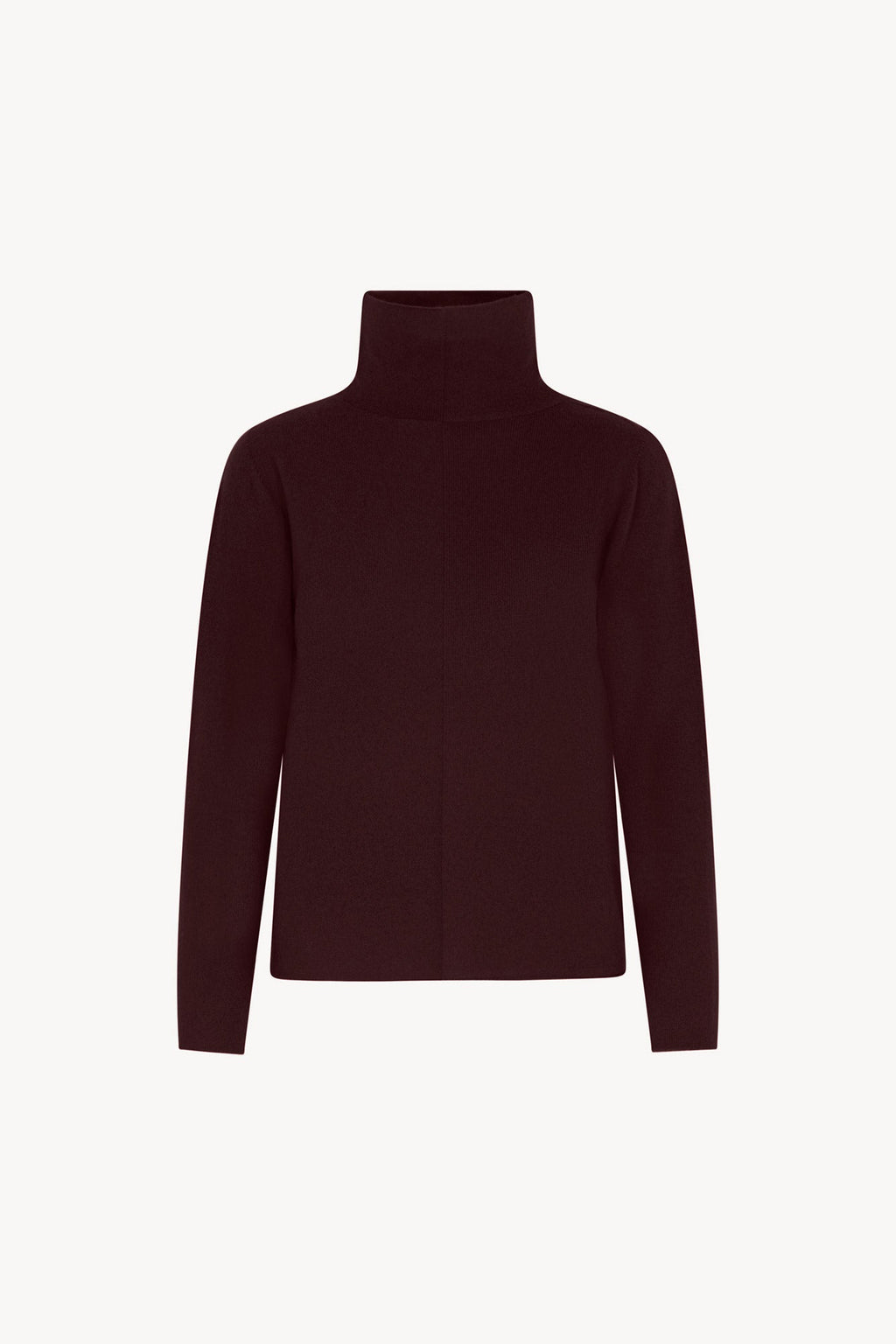 Maglia Lupetto Dritto-Rovescio in Puro Cashmere Acero