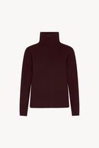 Maglia Lupetto Dritto-Rovescio in Puro Cashmere Acero