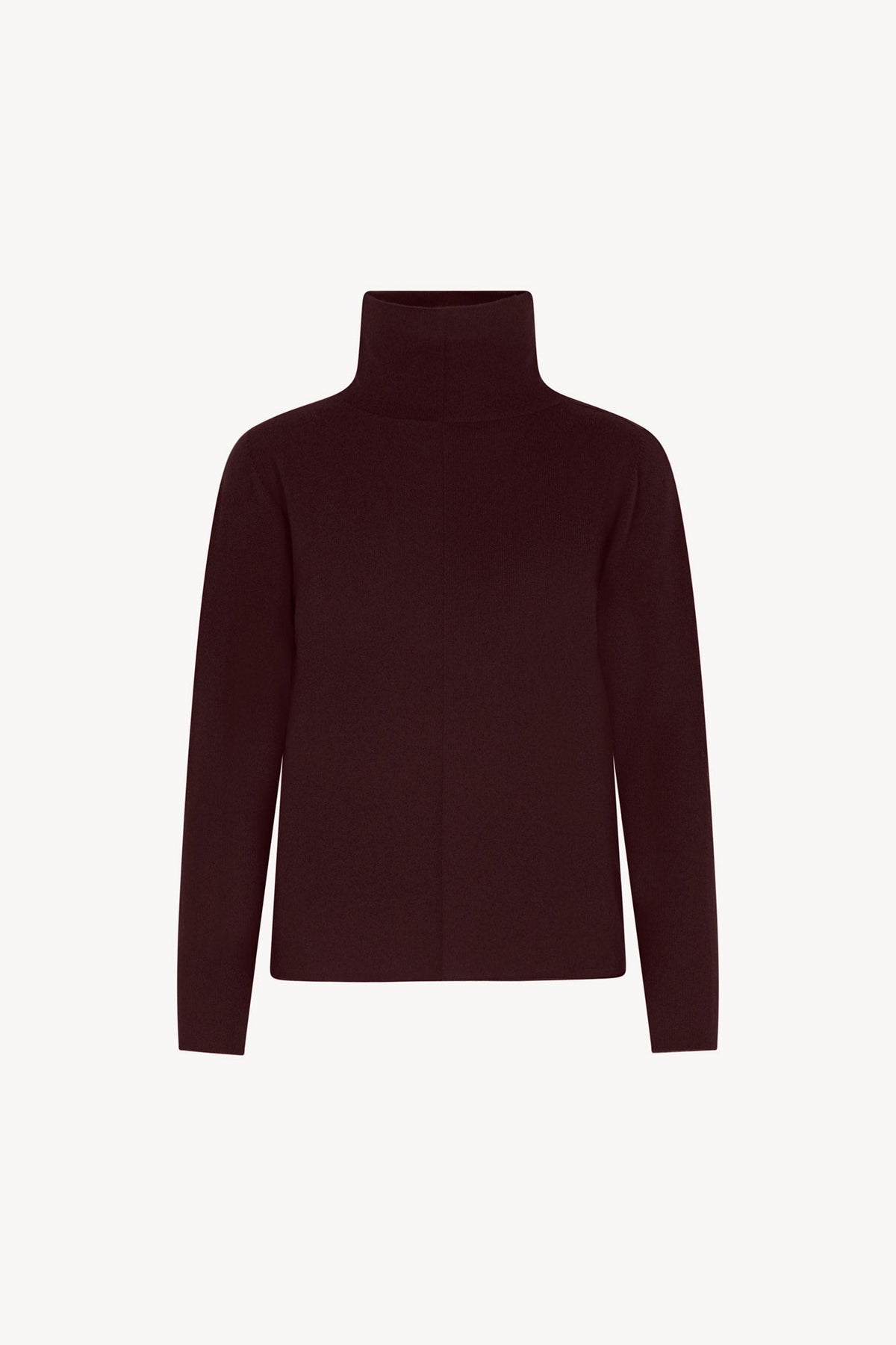 Maglia Lupetto Dritto-Rovescio in Puro Cashmere Acero