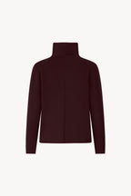 Maglia Lupetto Dritto-Rovescio in Puro Cashmere Acero