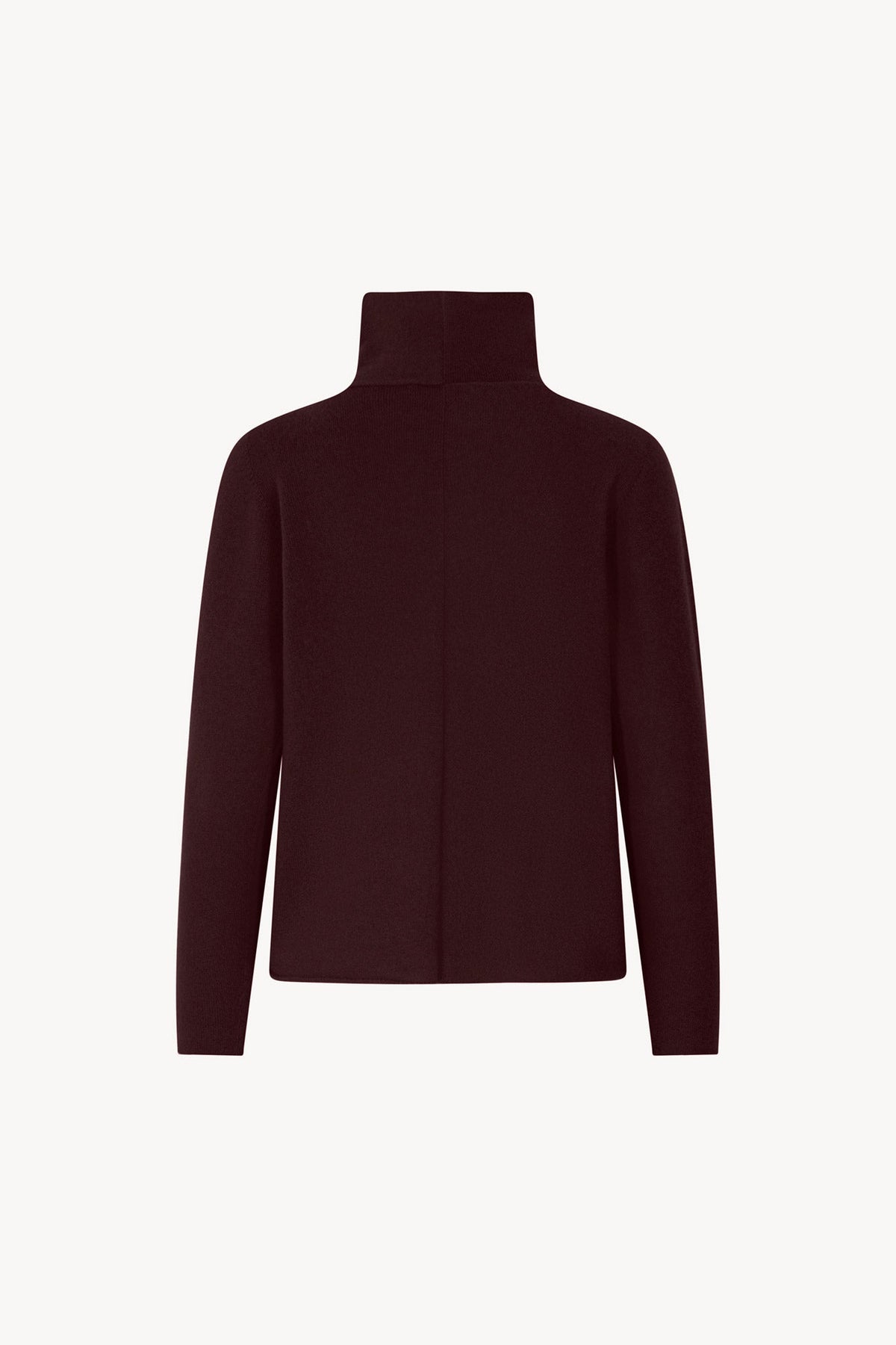 Maglia Lupetto Dritto-Rovescio in Puro Cashmere Acero