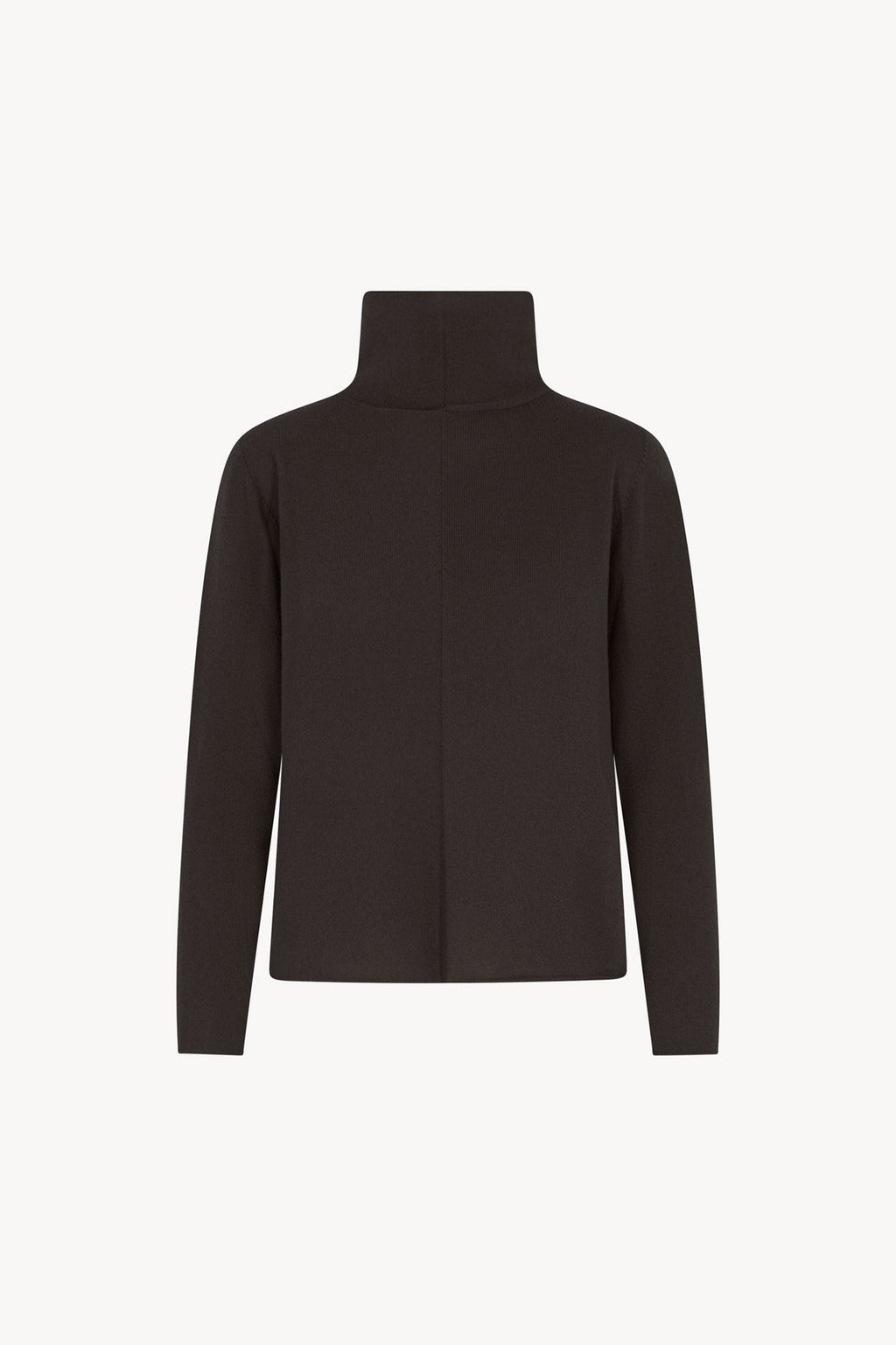 Maglia Lupetto Dritto-Rovescio in Puro Cashmere Mocha