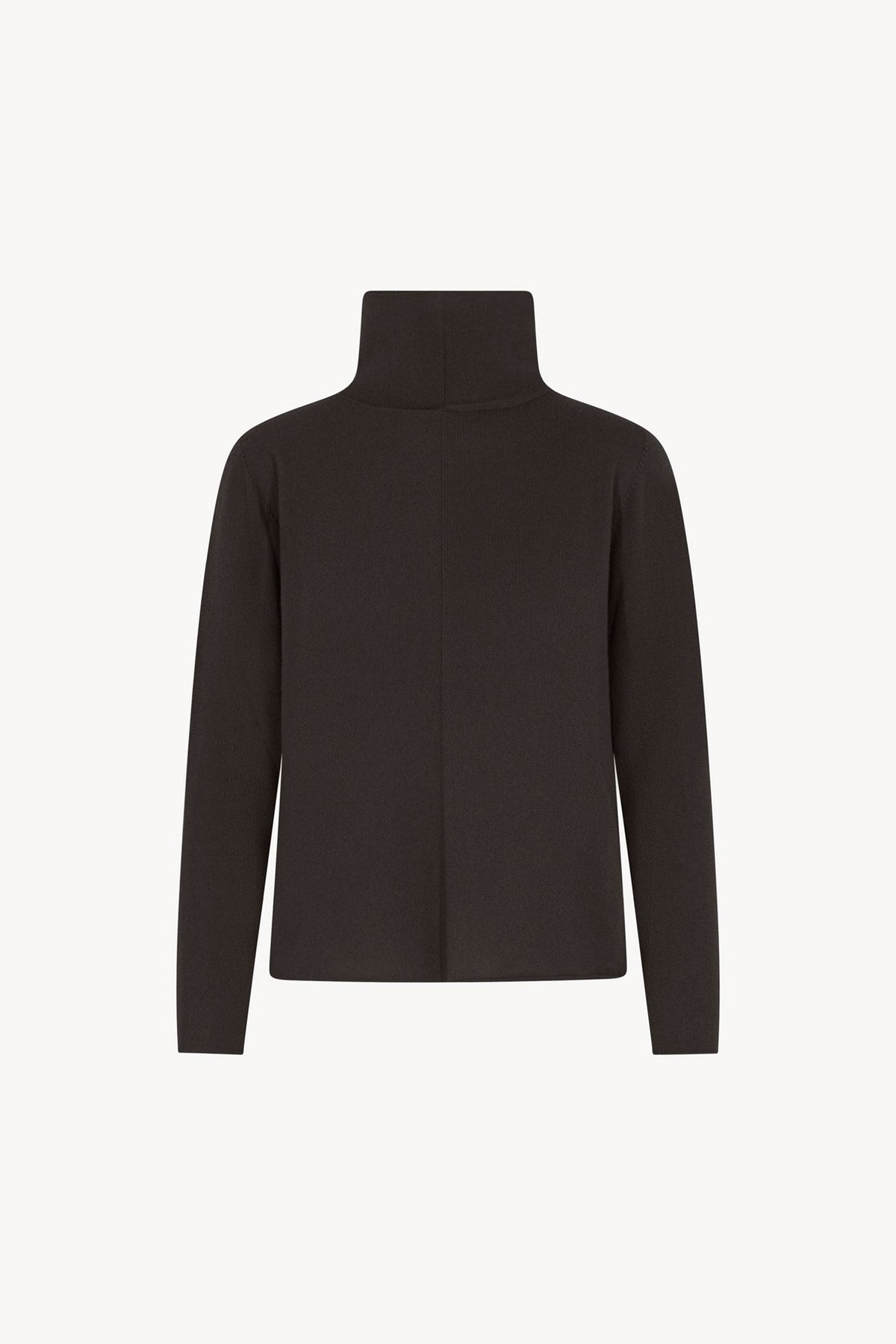 Maglia Lupetto Dritto-Rovescio in Puro Cashmere Mocha