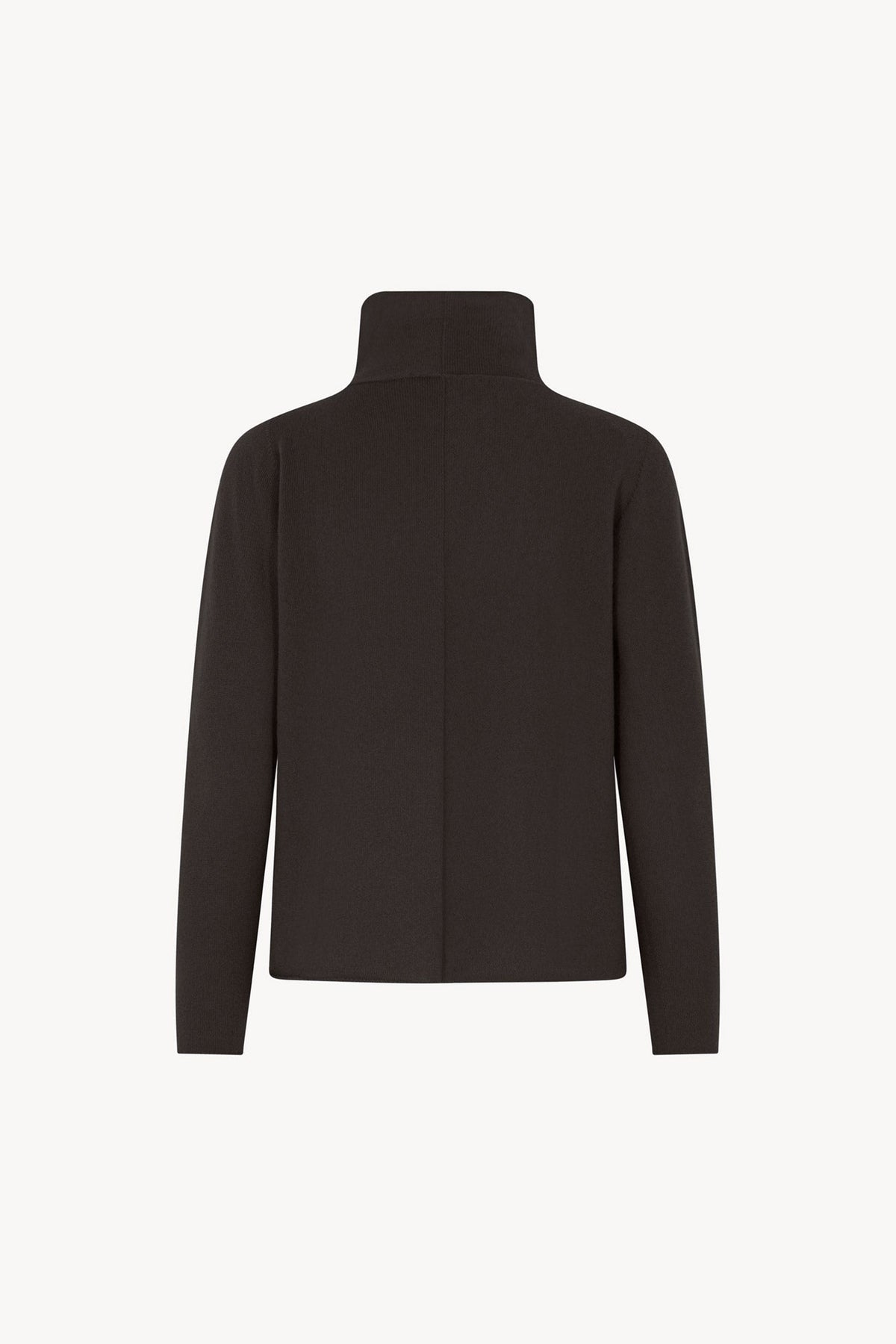 Maglia Lupetto Dritto-Rovescio in Puro Cashmere Mocha