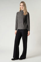 Maglia Lupetto Dritto-Rovescio in Puro Cashmere Derby