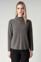 Maglia Lupetto Dritto-Rovescio in Puro Cashmere Derby