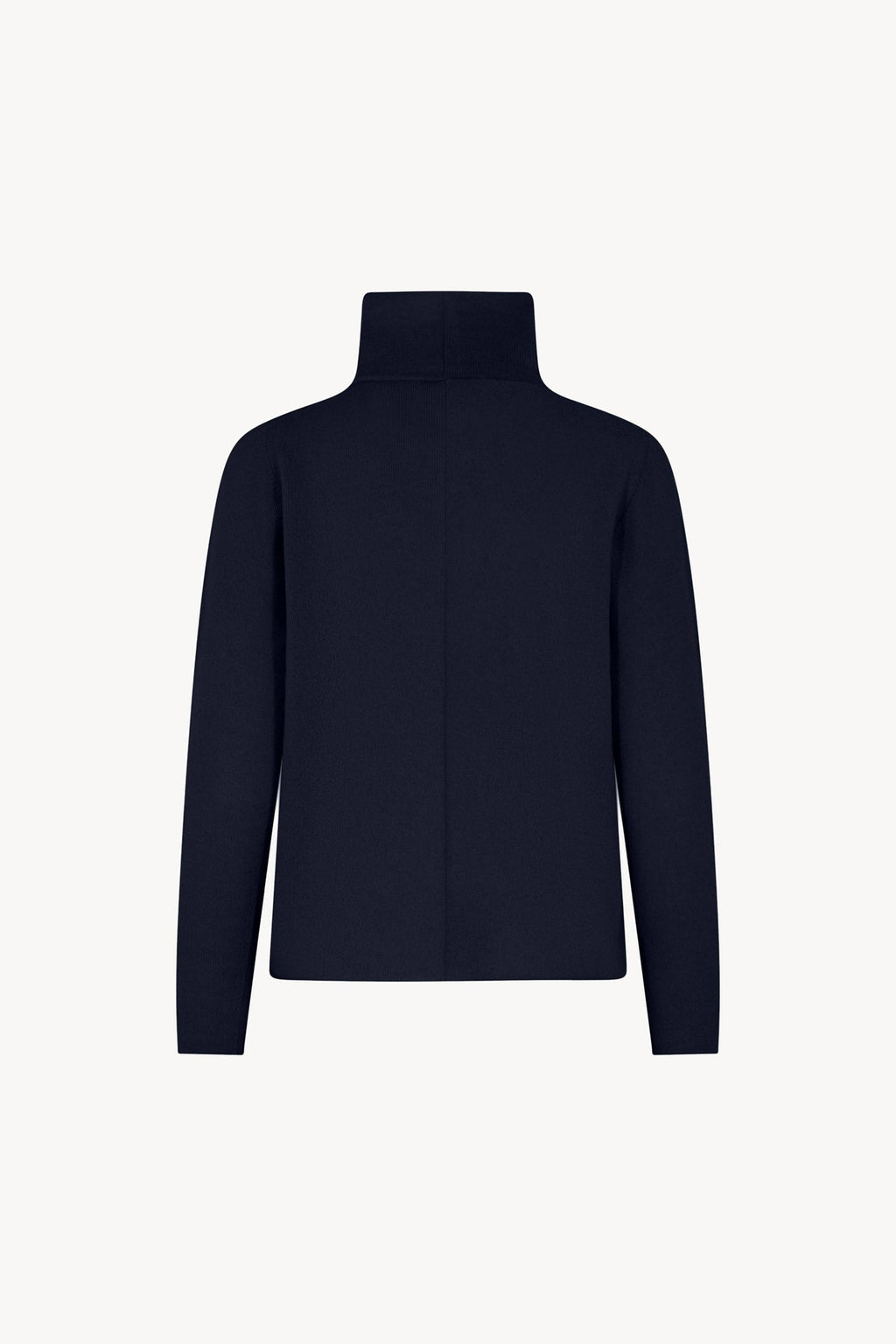 Maglia Lupetto Dritto-Rovescio in Puro Cashmere Notte