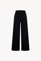 Pantaloni Ampi in Puro Cashmere Nero