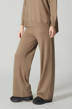 Pantaloni Ampi in Puro Cashmere Dune