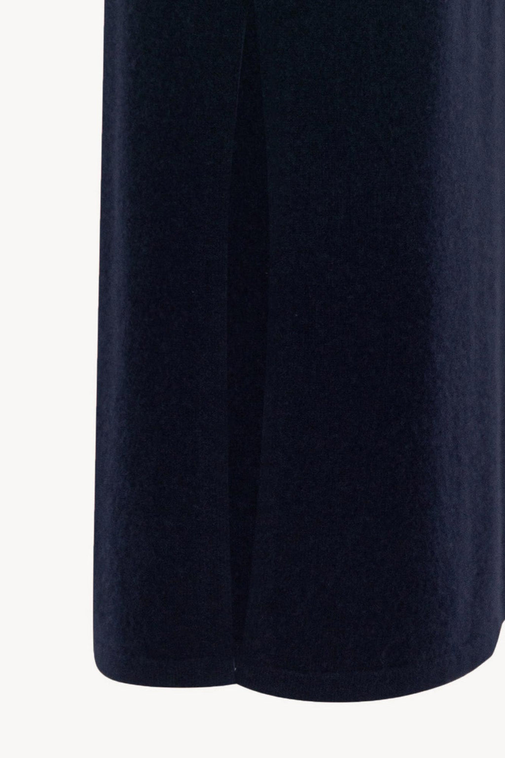 Gonna a Tubo con Spacco in Puro Cashmere Notte