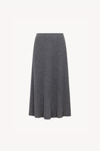 Gonna Plissè in Puro Cashmere Derby