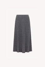Gonna Plissè in Puro Cashmere Derby