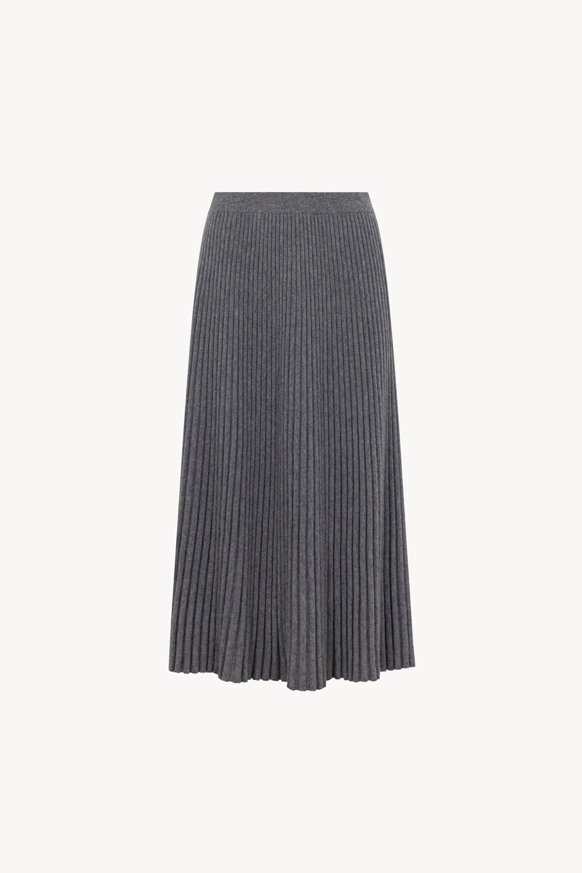 Gonna Plissè in Puro Cashmere Derby