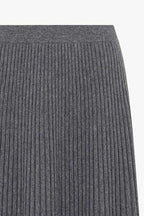 Gonna Plissè in Puro Cashmere Derby