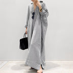 Davida - Abito camicia a righe casual per donne