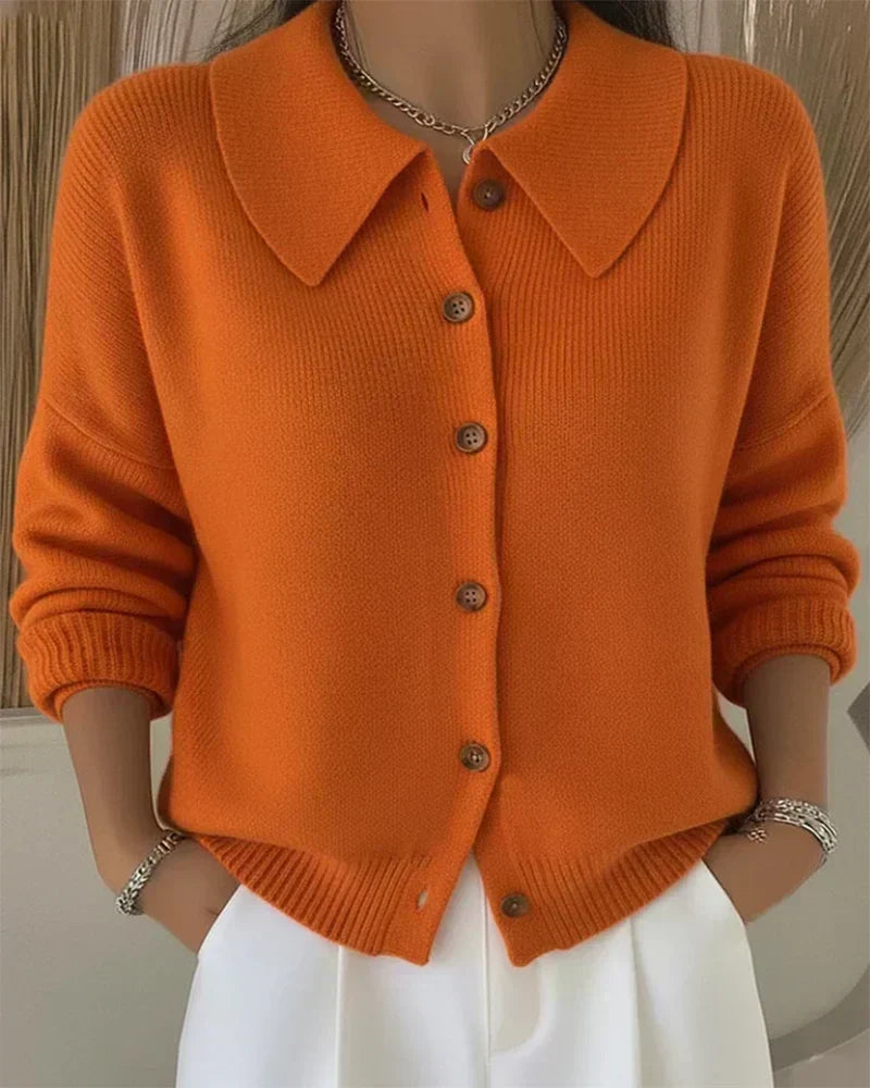 Cornelia | Cardigan con Colletto e Bottoni