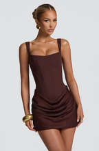 Valeria™ | Mini Abito Sculpting con Corsetto e Drappeggio Morbido