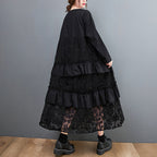 Lauryn - Abito bohemien casual con rouches per donne