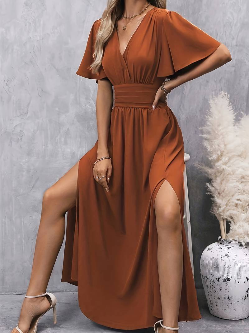 Juliette – Abito con Colletto Arricciato e Vita Pieghettata per Donne