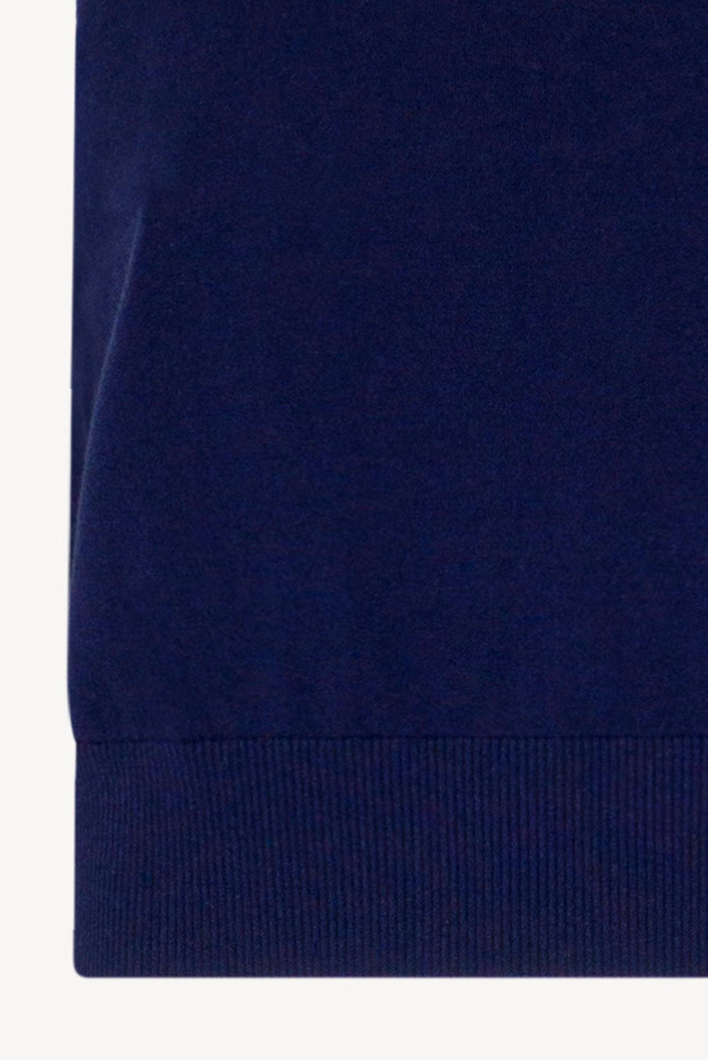 Girocollo Senza Maniche in Cotone Seta Cashmere Blu-Bianco Latte