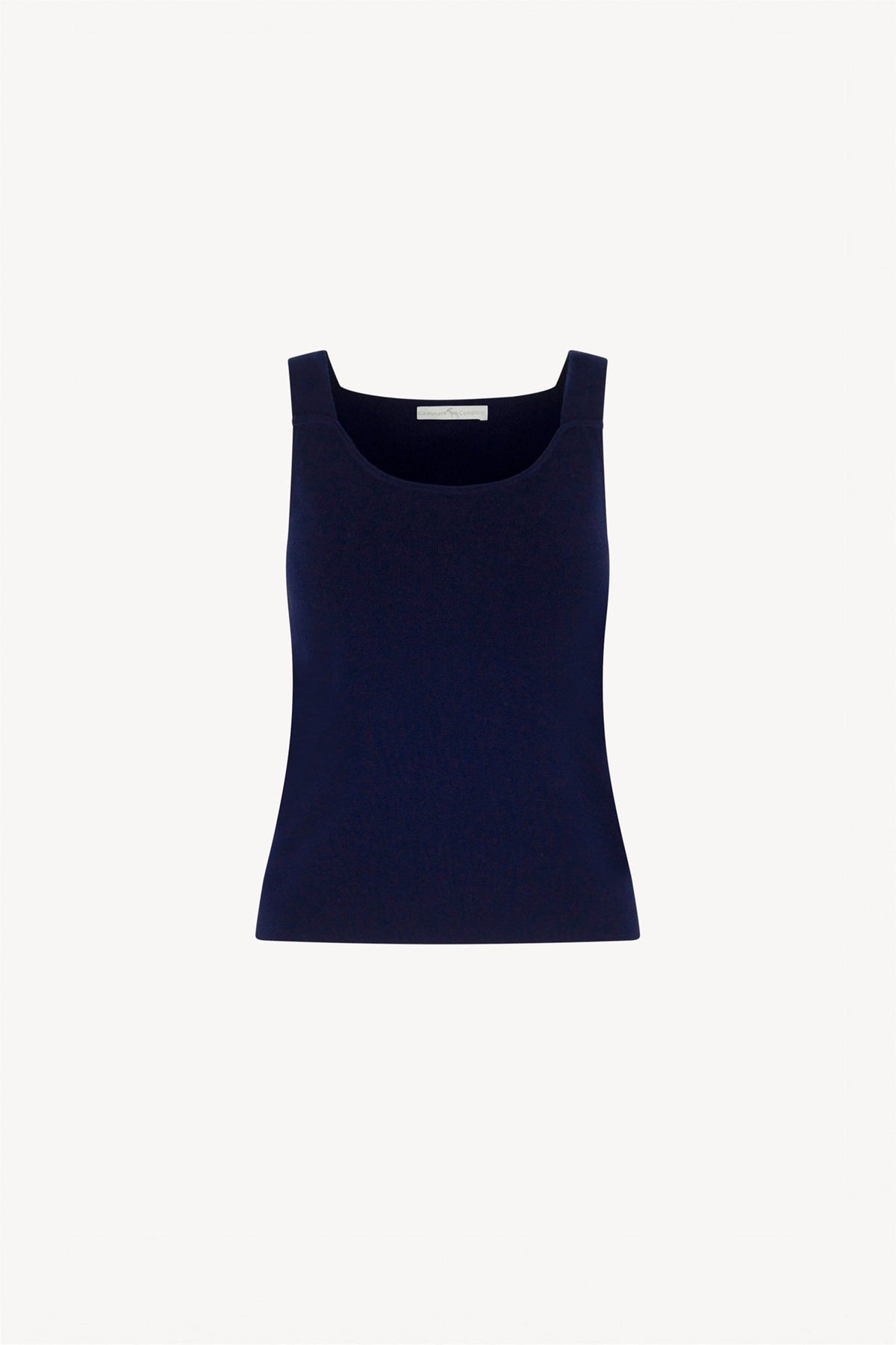 Top in Cotone Seta Cashmere Blu