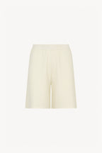 Bermuda in Cotone Seta Cashmere Bianco Latte