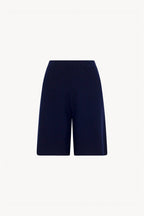Bermuda in Cotone Seta Cashmere Blu