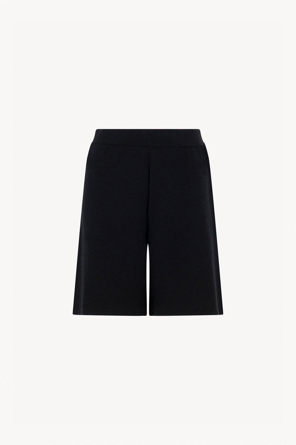 Bermuda in Cotone Seta Cashmere Nero