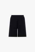 Bermuda in Cotone Seta Cashmere Nero