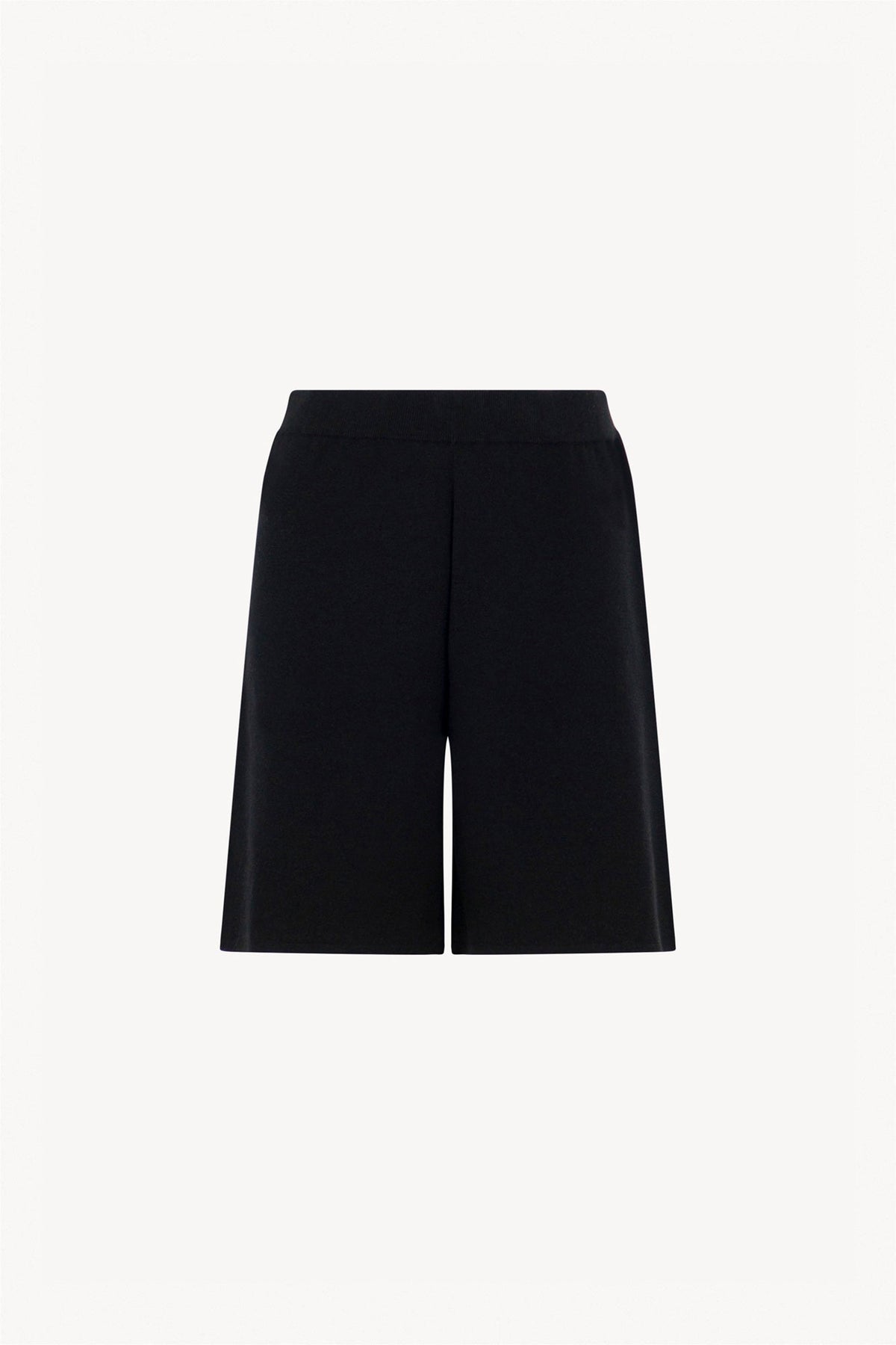 Bermuda in Cotone Seta Cashmere Nero