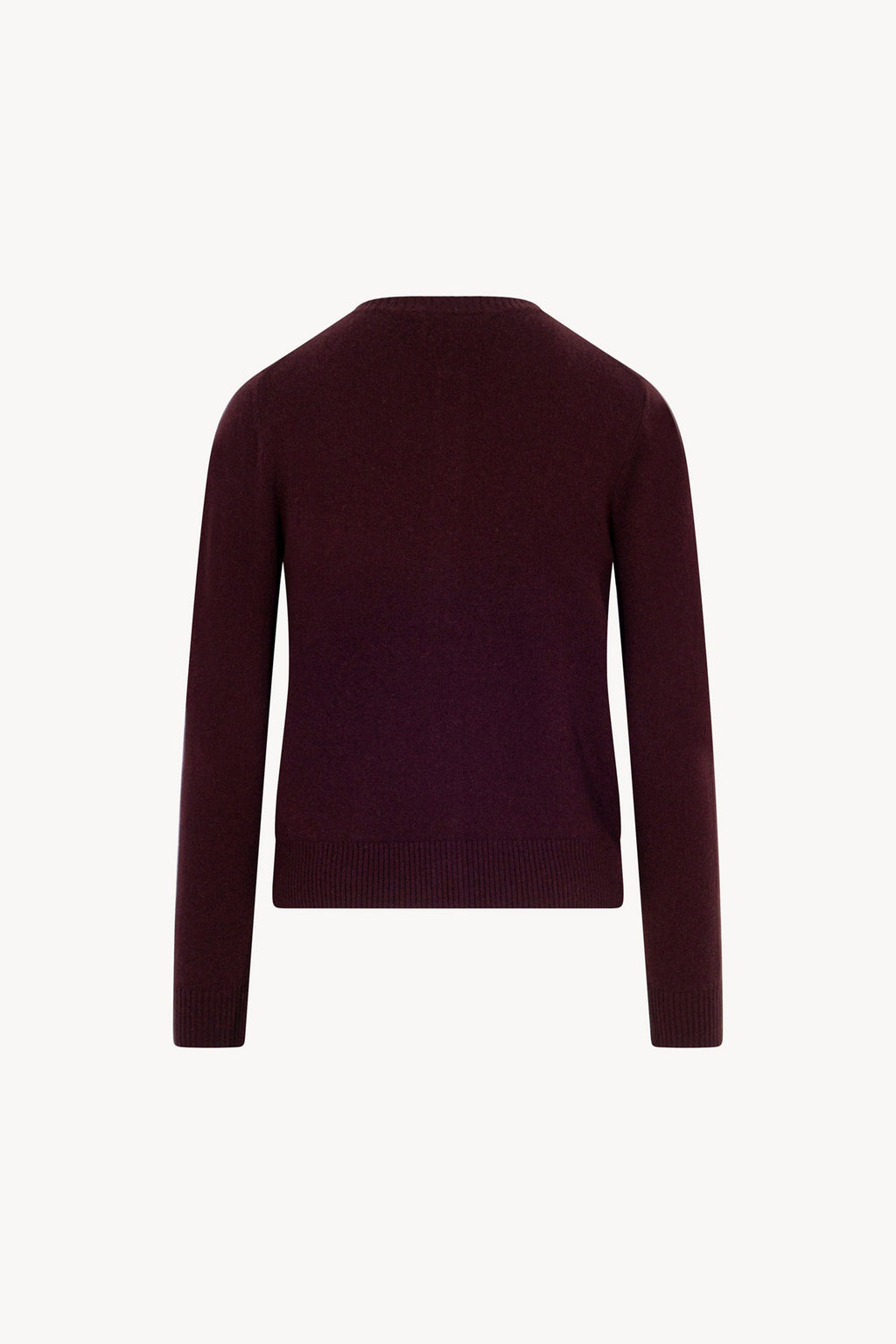 Cardigan Girocollo con gros-grain in Puro Cashmere Acero