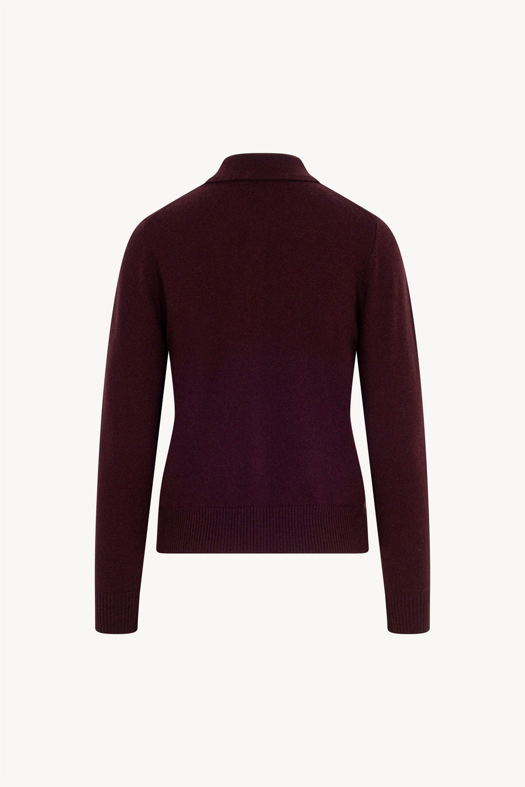 Cardigan collo a Camicia con gros-grain in Puro Cashmere Acero
