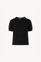 Girocollo Mezza Manica in Puro Cashmere Nero