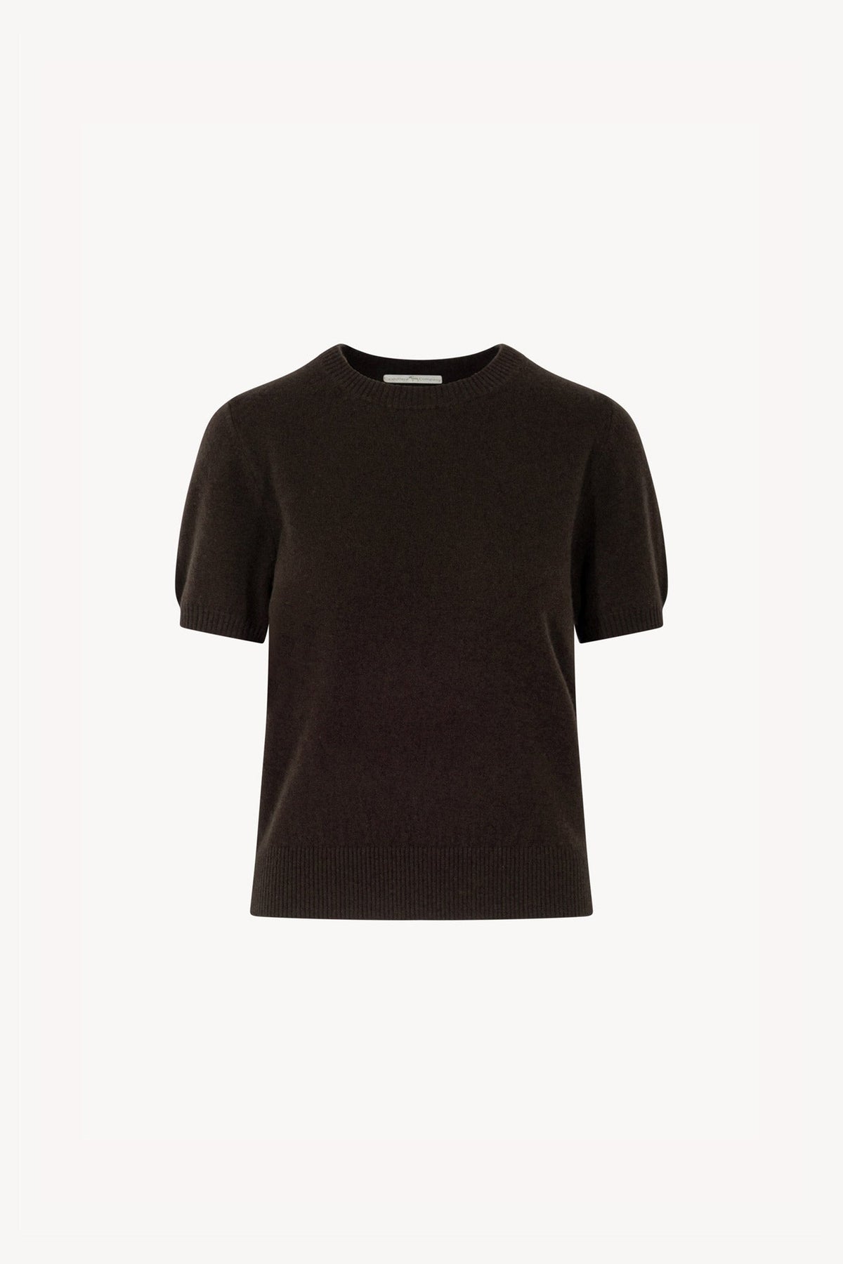 Girocollo Mezza Manica in Puro Cashmere Mocha
