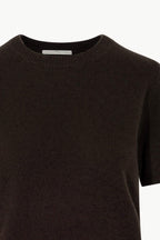 Girocollo Mezza Manica in Puro Cashmere Mocha