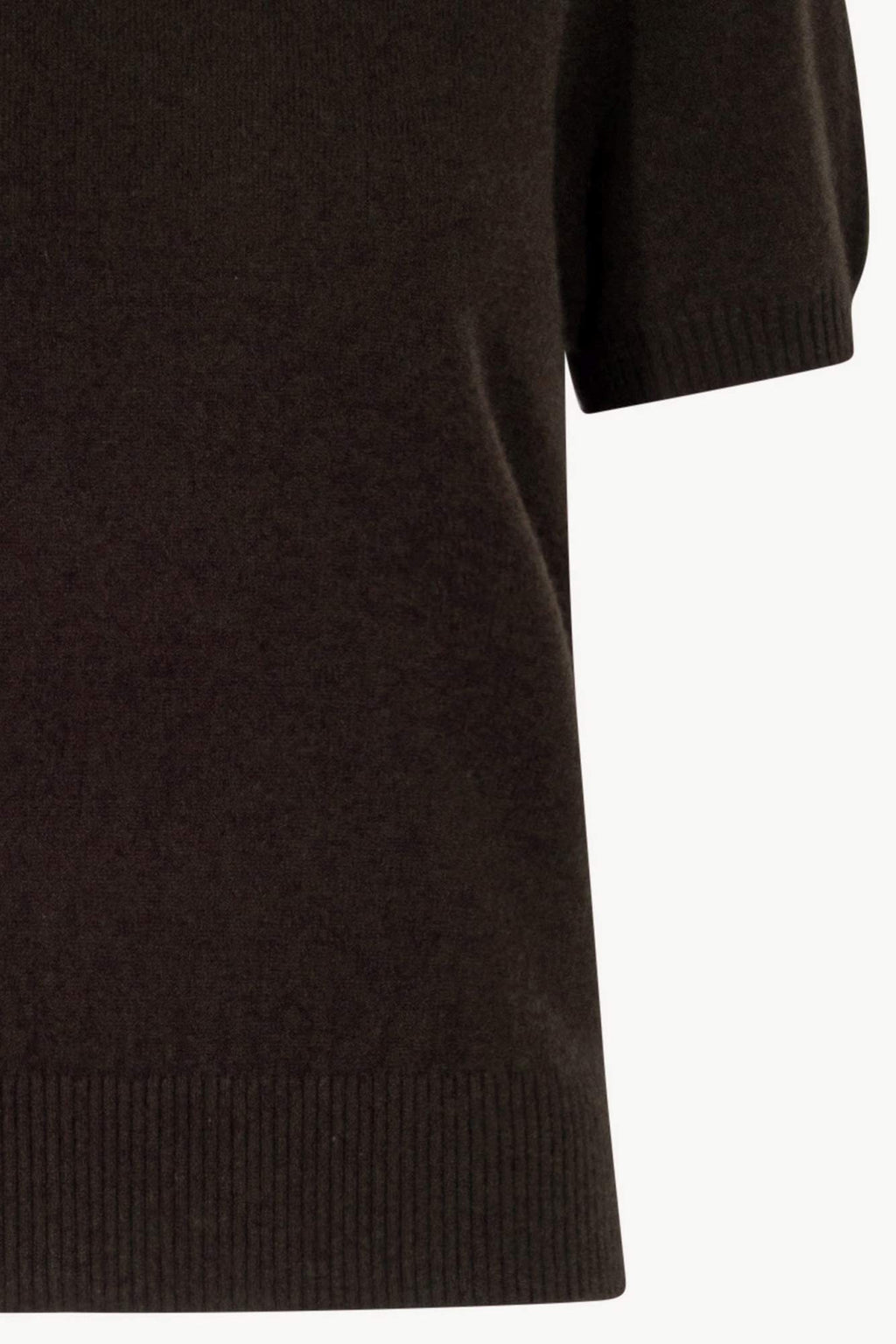 Girocollo Mezza Manica in Puro Cashmere Mocha