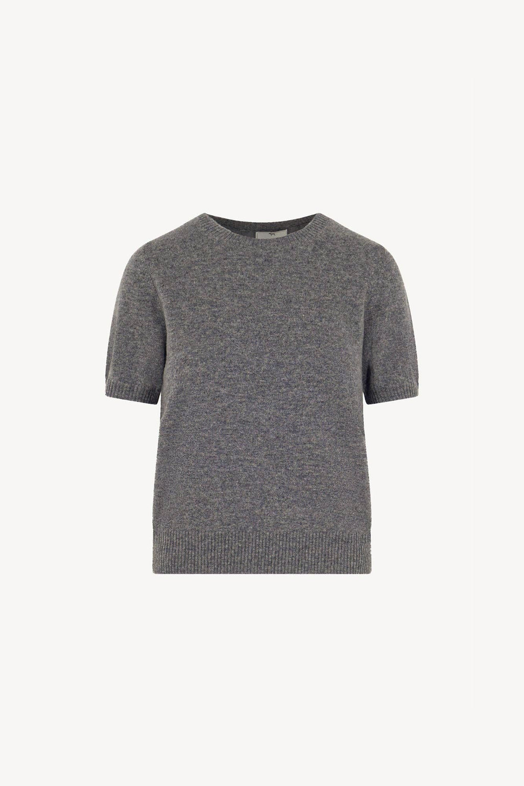 Girocollo Mezza Manica in Puro Cashmere Derby