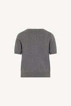 Girocollo Mezza Manica in Puro Cashmere Derby