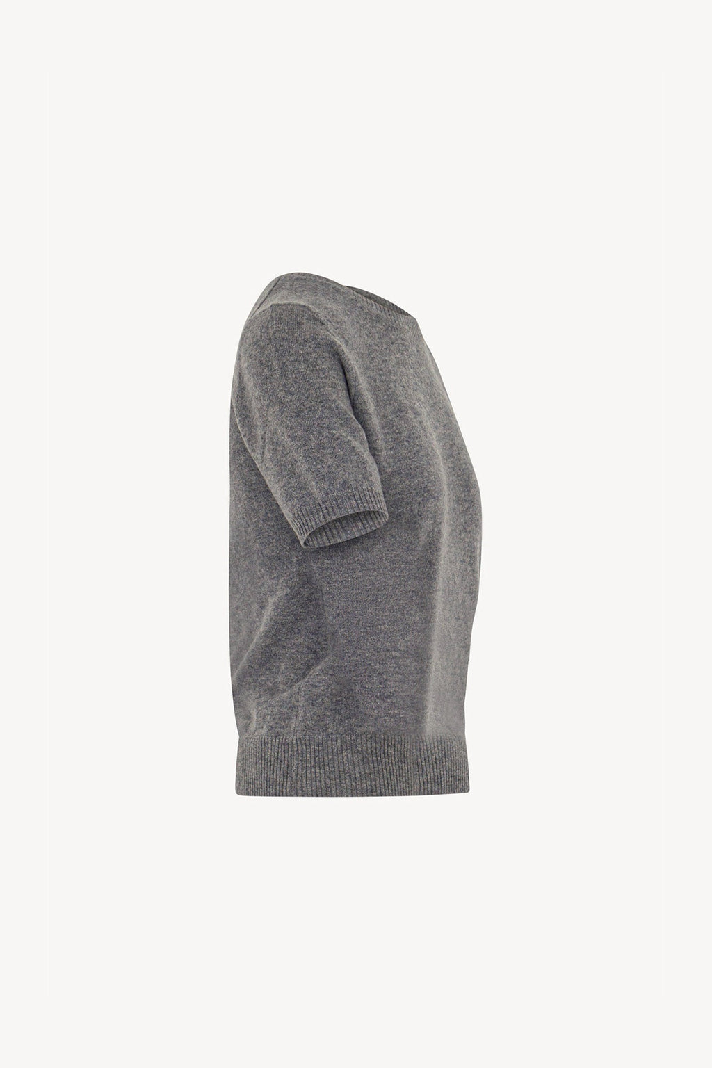 Girocollo Mezza Manica in Puro Cashmere Derby
