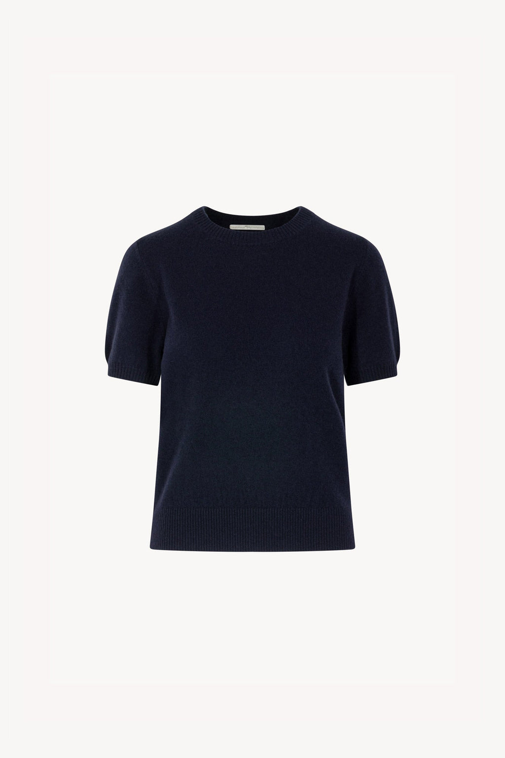 Girocollo Mezza Manica in Puro Cashmere Notte