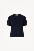Girocollo Mezza Manica in Puro Cashmere Notte