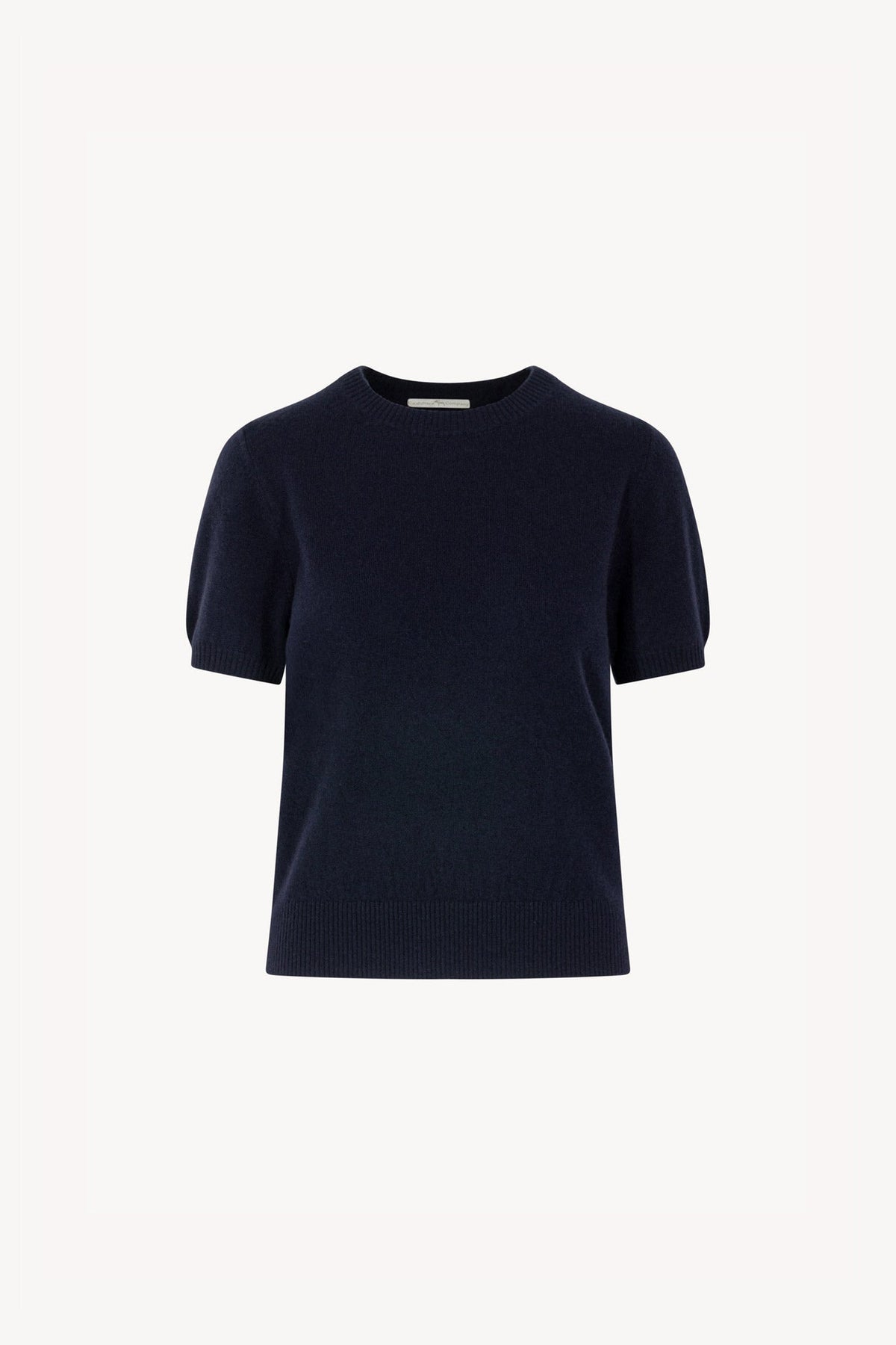 Girocollo Mezza Manica in Puro Cashmere Notte