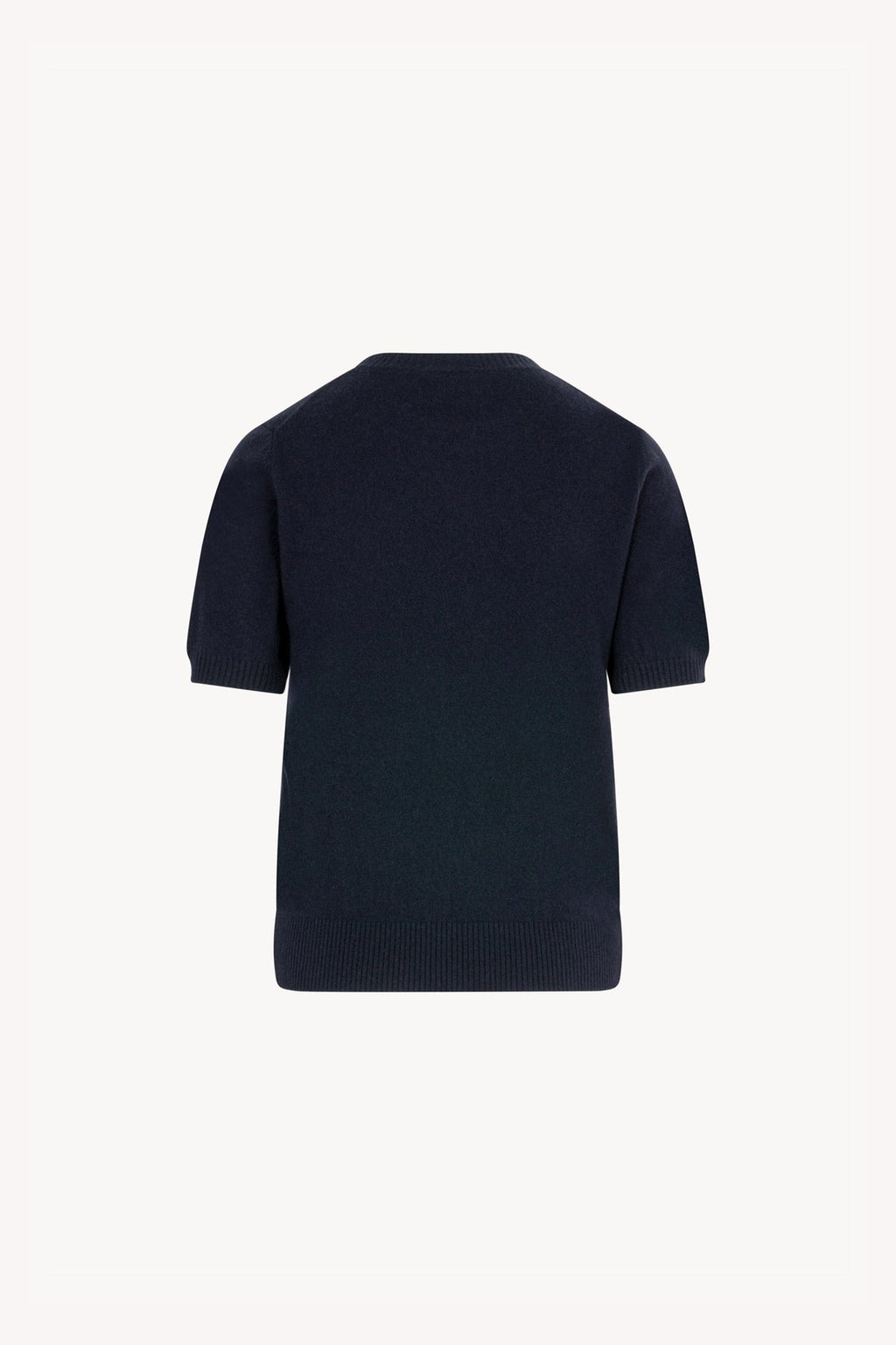 Girocollo Mezza Manica in Puro Cashmere Notte