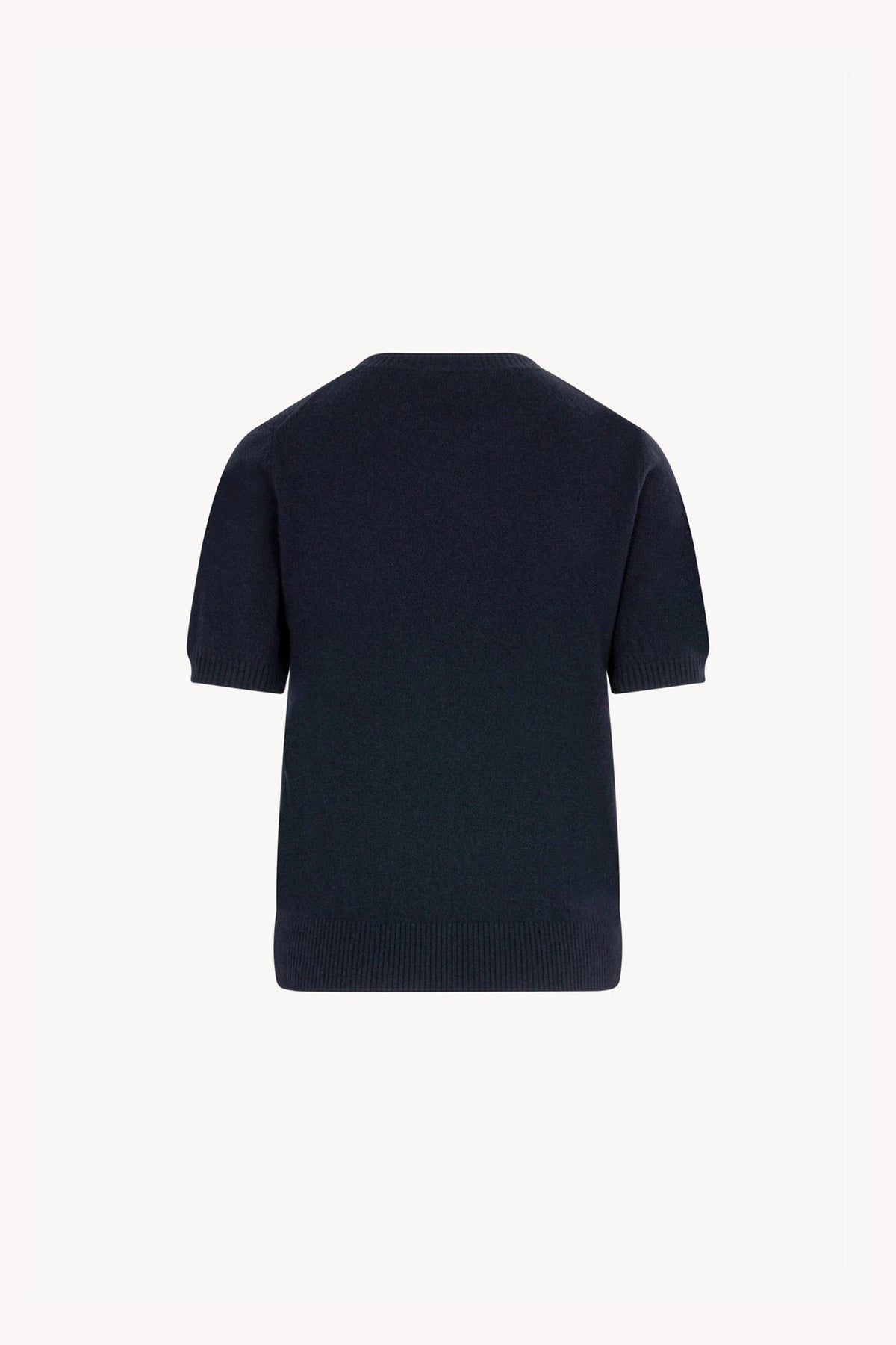 Girocollo Mezza Manica in Puro Cashmere Notte