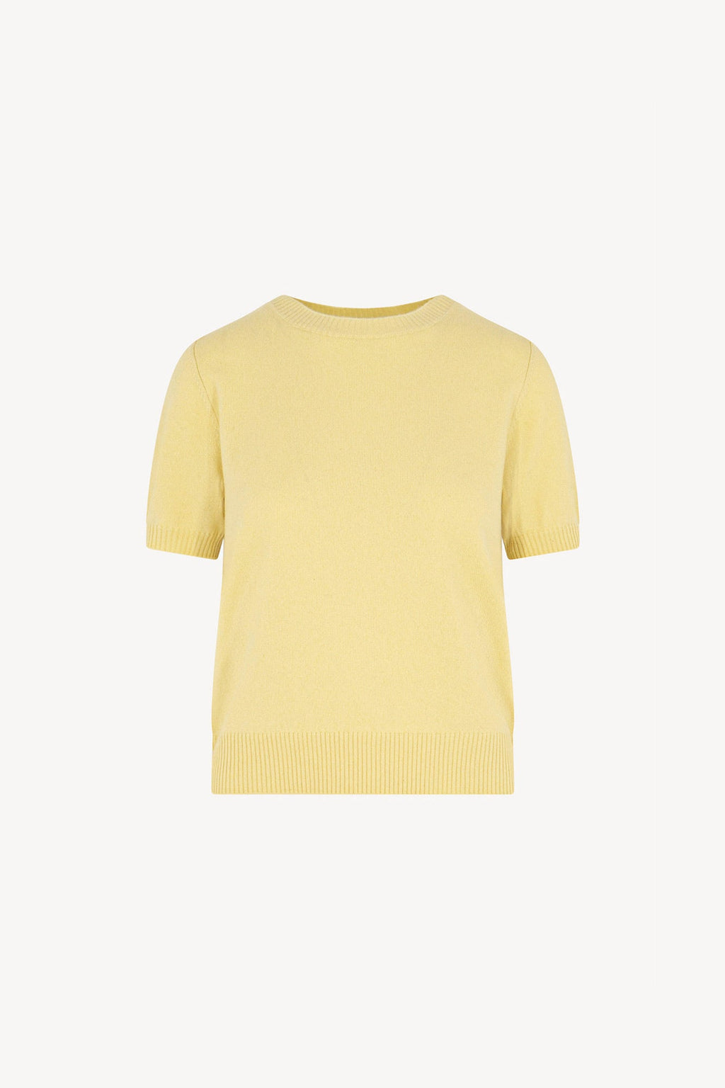 Girocollo Mezza Manica in Puro Cashmere Vanilla