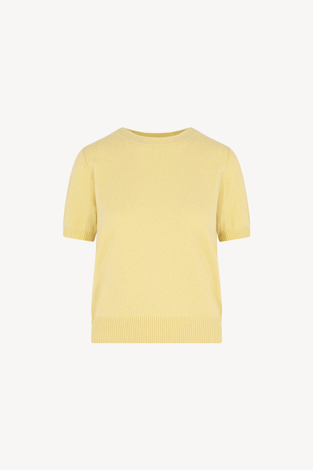 Girocollo Mezza Manica in Puro Cashmere Vanilla