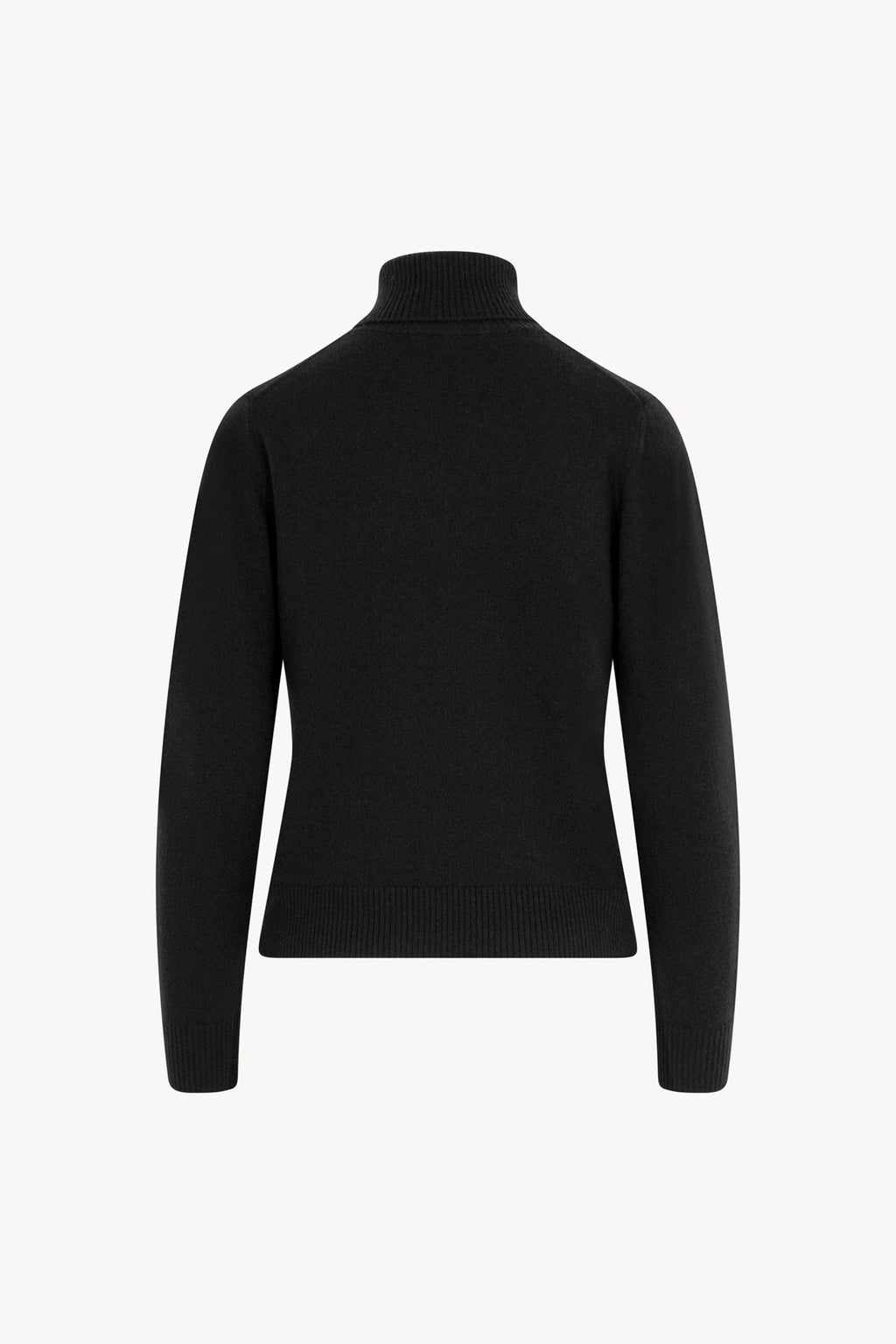 Dolcevita con Spacchetto in Puro Cashmere Nero