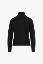 Dolcevita con Spacchetto in Puro Cashmere Nero