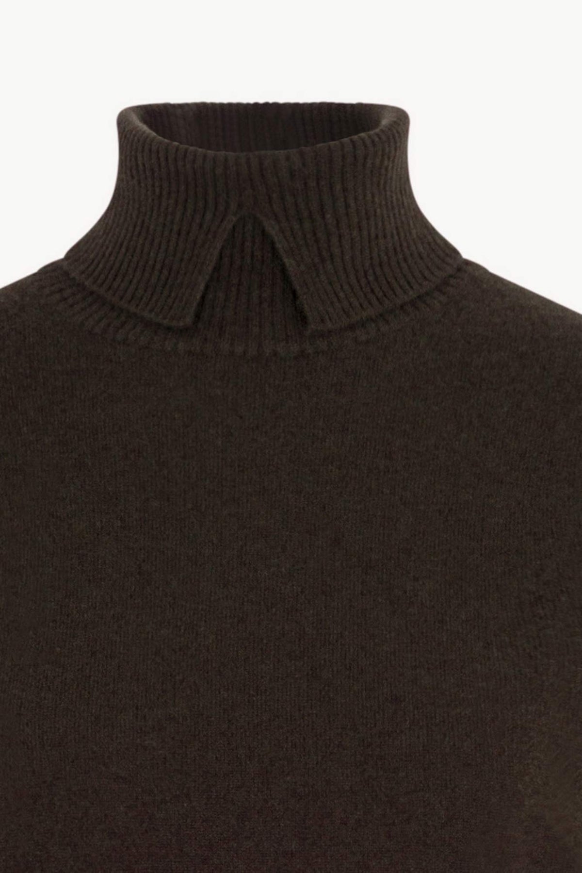 Dolcevita con Spacchetto in Puro Cashmere Mocha