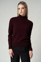 Dolcevita con Spacchetto in Puro Cashmere Mocha